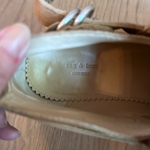 Rag & Bone Womens  Leather  Heel Ankle Boots Booties Shoes Brown - Picture 4 of 6